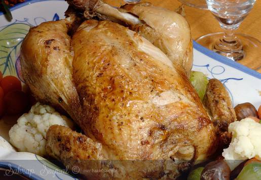 Fırında Garnitürlü Tavuk Tarifi