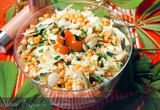 Hardal Soslu Göbek Salata Tarifi